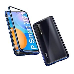 360° Стъклен магнитен кейс за Huawei P Smart 2021 - imagine 3