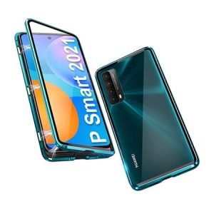 360° Стъклен магнитен кейс за Huawei P Smart 2021 - imagine 4
