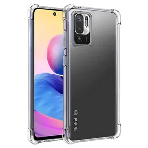 Противоударен силиконов гръб за Xiaomi Redmi Note 10 - Прозрачен - imagine 1