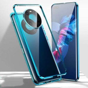 360° Стъклен магнитен кейс за Huawei Mate 40 Pro - imagine 2