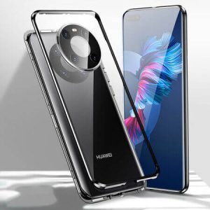360° Стъклен магнитен кейс за Huawei Mate 40 Pro - imagine 1