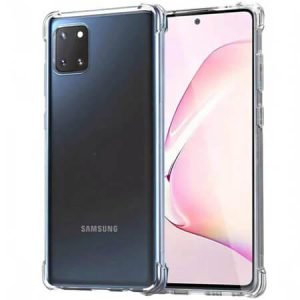 Противоударен силиконов гръб за Samsung Galaxy Note 10 Lite - Прозрачен - imagine 1