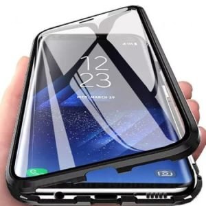 360° Стъклен магнитен кейс за Samsung Galaxy A13 - imagine 1