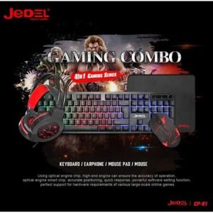 Комплект Gaming 4 in 1 RGB клавиатура с мишка, слушалки и подложка - JEDEL - imagine 3