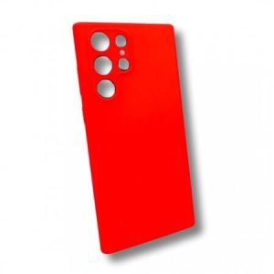 Husă de lux din silicon pentru Samsung Galaxy S23 Ultra 5G - roșu