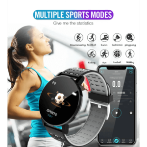 Спортен елегантен смарт часовник 110 PLUS, Bluetooth - Сив - imagine 3