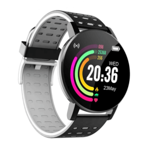 Спортен елегантен смарт часовник 110 PLUS, Bluetooth - Сив - imagine 1