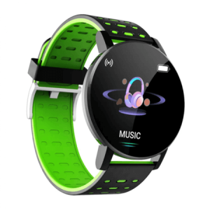 Спортен елегантен смарт часовник 110 PLUS, Bluetooth - Зелен - imagine 1