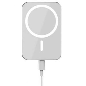 Комплект 3в1 за iPhone, зарядно 20W + кабел USB-C към Lightning и преносима батерия Magsafe - imagine 5