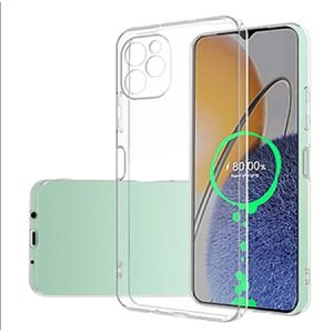 Ултра тънък силиконов калъф за Huawei Nova Y61 - Прозрачен - imagine 1