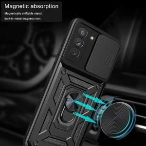 Удароустойчив кейс Armor Strong за Samsung Galaxy S23 Plus - Черен - imagine 2