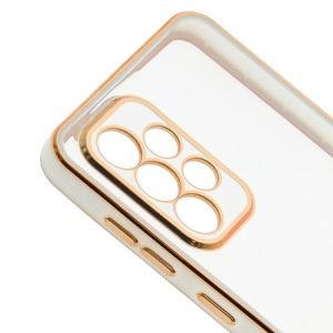 Силиконов гръб Forcell Lux Case за Samsung Galaxy A52 4G - Бяла рамка - imagine 2