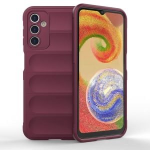 Силиконов кейс Magic Shield за Samsung Galaxy A34 - Виненочервен - imagine 1