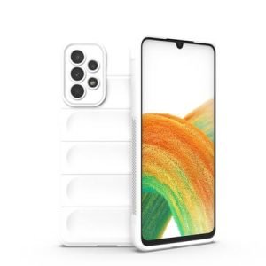 Husa din silicon Magic Shield pentru Samsung Galaxy A33 - Alba