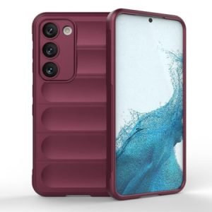 Силиконов кейс Magic Shield за Samsung Galaxy S23 - Виненочервен - imagine 1