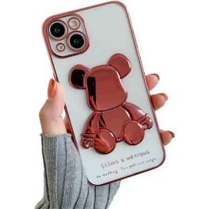 Удароустойчив кейс за телефон с мече за iPhone 13 - Розов - imagine 1