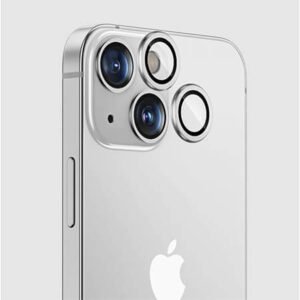 Protector din sticlă 3D, obiectiv pentru cameră pentru iPhone 15 Plus - gri