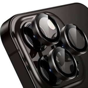 Protector din sticlă 3D, obiectiv pentru cameră pentru iPhone 15 Pro - negru