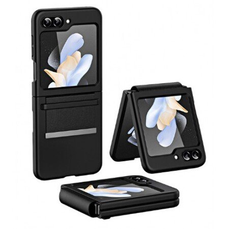 Husă Flip Samsung Galaxy Z Flip 5 cu curea extensibilă - neagră