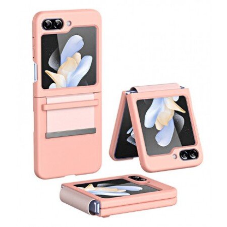 Husă Flip Samsung Galaxy Z Flip 5 cu curea extensibilă - roz