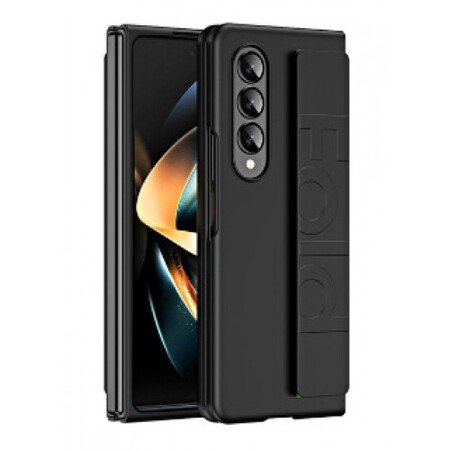 Husă Flip Samsung Galaxy Z Fold 5 cu curea extensibilă - neagră