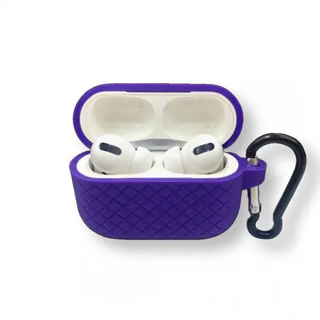 Husă din silicon pentru AirPods Pro 2 - violet