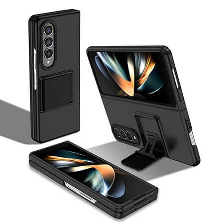 Husă Thin Fit cu suport pentru Samsung Galaxy Z Fold 5 - Negru