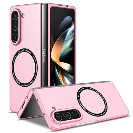 Husă Thin Fit MagSafe pentru Samsung Galaxy Z Fold 5 - roz