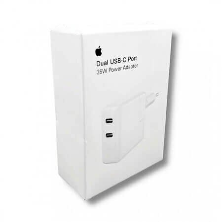Încărcător Apple Încărcător rapid 35W pentru Apple, cu dublu USB Tip C - Alb