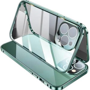 Husa magnetica din sticla 360° pentru iPhone 14 Pro Max