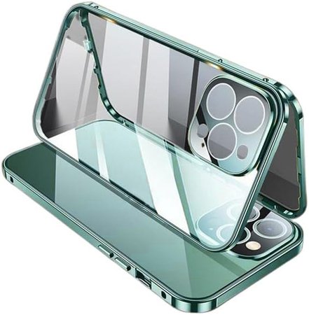 Husa magnetica din sticla 360° pentru iPhone 14 Pro Max