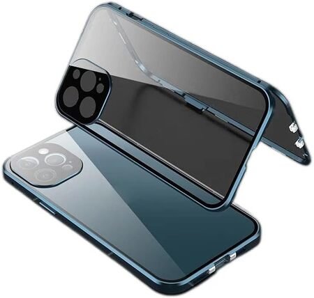 Husa magnetica din sticla 360° pentru iPhone 14 Pro Max