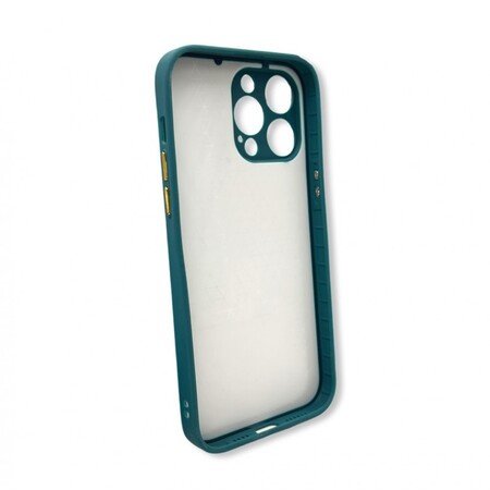 Husa din piele rezistenta la socuri cu suport pentru iPhone 14 Pro Max - verde