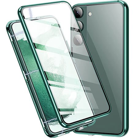 Husa magnetica din sticla 360° pentru Samsung Galaxy A14