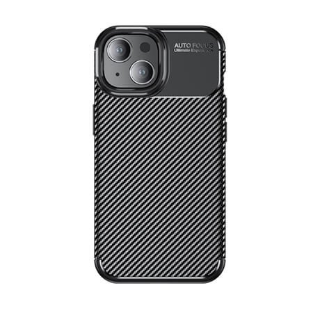 Spate din carbon, Carbon Autofocus pentru iPhone 15 - Negru