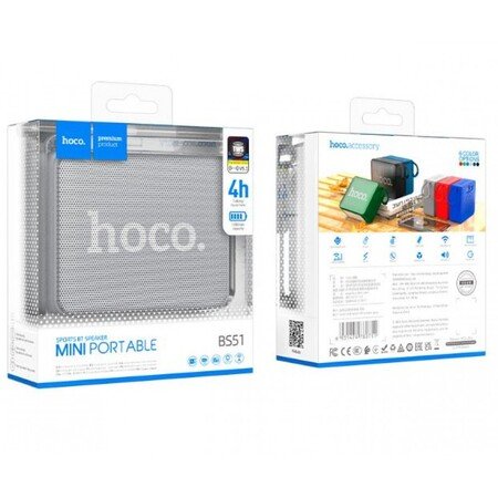 Difuzor portabil wireless mic HOCO BS51 - gri