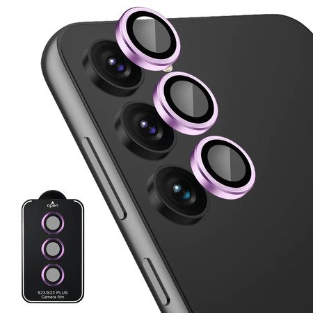Protector de sticla 3D, lentila camerei pentru Samsung Galaxy S24 - violet