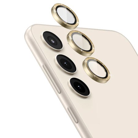 Protector de sticla 3D, lentila camerei pentru Samsung Galaxy S24 - Aur