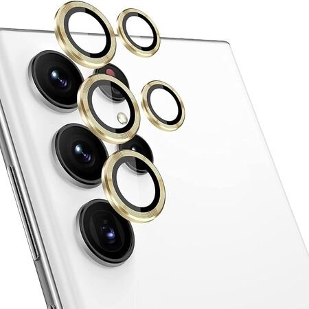 Lentilă de protecție din sticlă 3D pentru Samsung Galaxy S24 Ultra - Aur