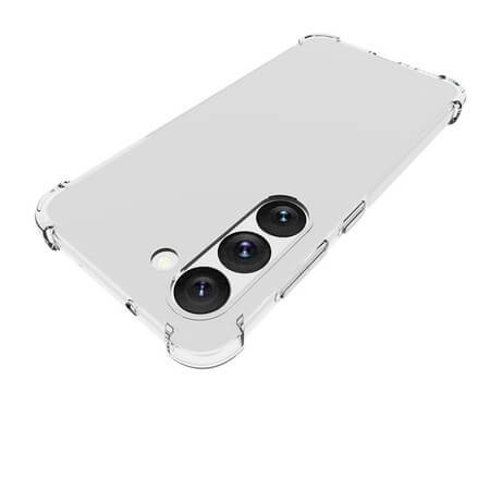 Husa din spate din silicon rezistenta la socuri pentru Samsung Galaxy S24 Plus - Transparenta