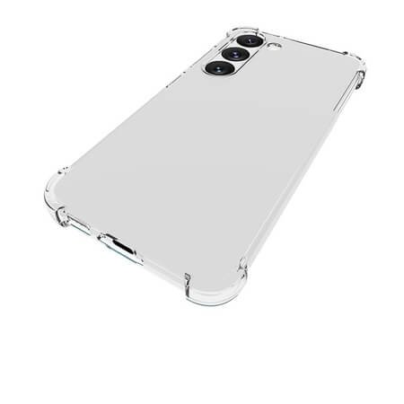 Husa din spate din silicon rezistenta la socuri pentru Samsung Galaxy S24 Plus - Transparenta