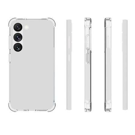 Husa din spate din silicon rezistenta la socuri pentru Samsung Galaxy S24 Plus - Transparenta