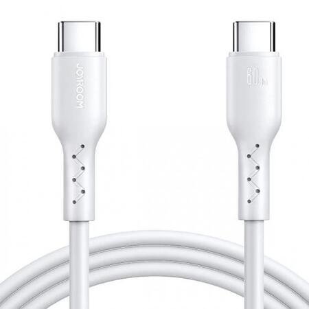 Cablu de încărcare JOYROOM USB-C la USB-C 60W, 2M - Alb