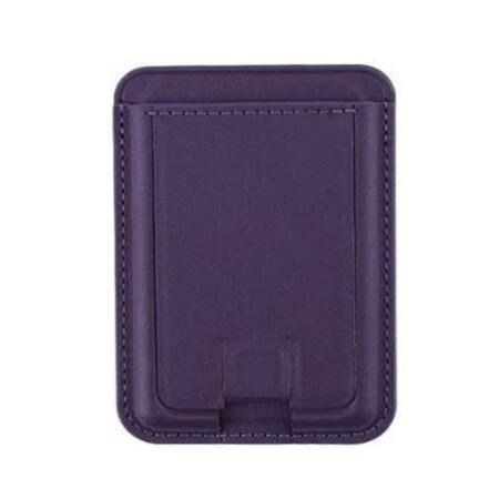 Husă pentru documente, portofel pentru carduri MagSafe cu suport - violet închis