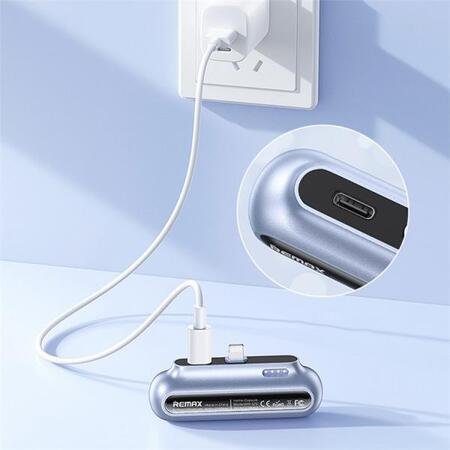 Mini baterie portabilă REMAX Capsule Type-C / 2500mAh - Albastru