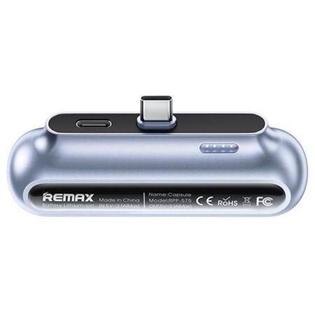 Mini baterie portabilă REMAX Capsule Type-C / 2500mAh - Albastru