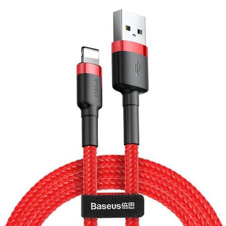 Cablu de incarcare BASEUS Cafule USB - Lightning 1M - Rosu