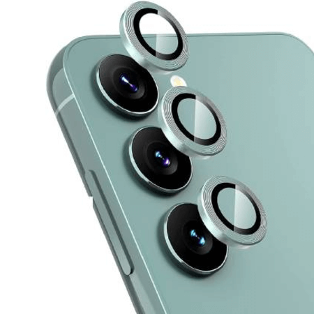 Protector de sticla 3D, lentila camerei pentru Samsung Galaxy S24 - Verde