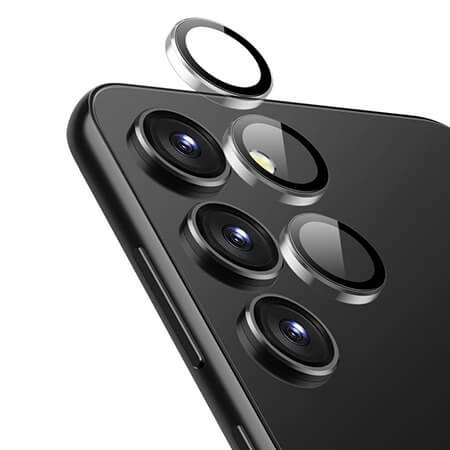 Lentilă de protecție din sticlă 3D pentru Samsung Galaxy S24 Plus - Negru