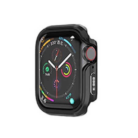 Husă de protecție din silicon Bumper K-DOO pentru ceas inteligent Apple Watch 42 mm - Negru